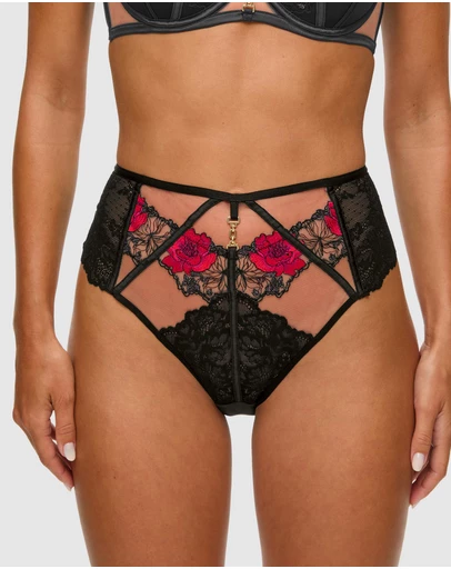 Ann Summers - Caged Rose High Waist Brazilian