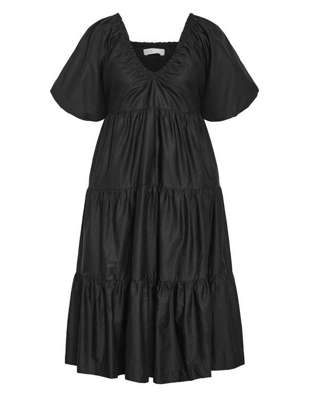 City Chic - Fantasy Puff Sleeve Midi Dress
