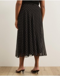 Atmos&Here Curvy - Rumi Polka Dot Maxi Skirt