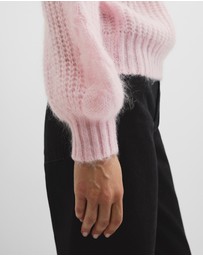 Country Road - Lofty Merino Wool Funnel Neck Knit