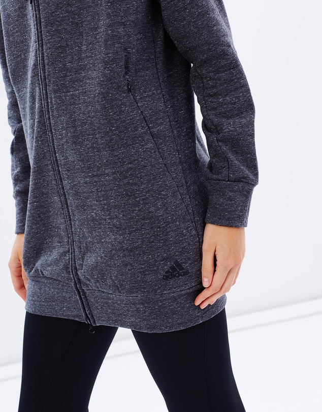 adidas Performance - Cotton Fleece Full Zip Hoodie