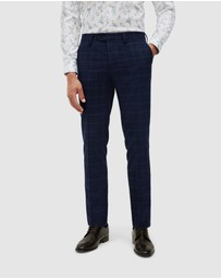 Politix - Sebastian Windowpane Check Tailored Pant