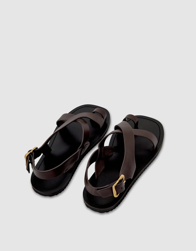 Brie Leon - Everyday Flat Sandal - Corn Leather