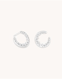Astrid & Miyu - Spiral Crystal Hoops