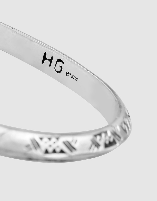 Haze & Glory - ICONIC EXCLUSIVE - Good Things Bangle in Oxidised 925 Silver