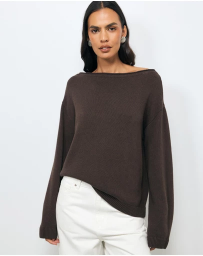 AERE - Nika Cotton Cashmere Knit Jumper