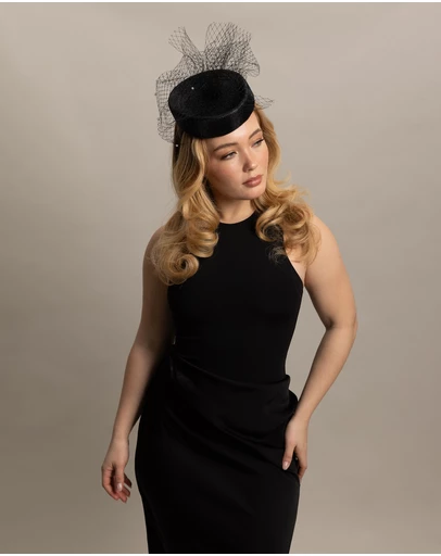 Morgan & Taylor - Prue Fascinator in Black