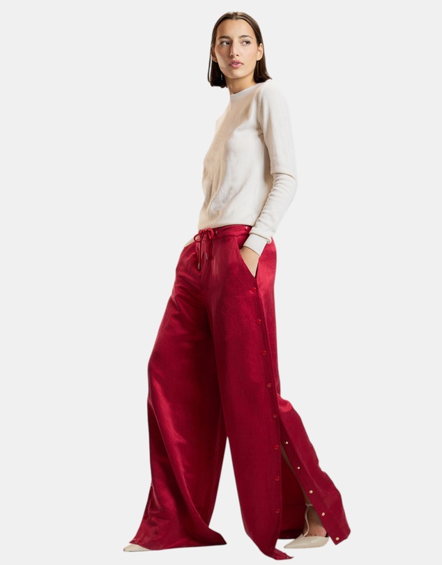 Cynthia Rowley - Wide Leg Snap Pants
