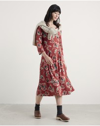 Seasalt - Seasalt Cornwall Red 3/4 Pier View Dress