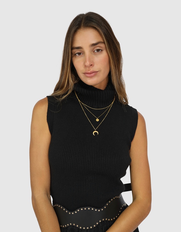 Belle & Bloom - Equation Sleeveless Turtleneck Knit