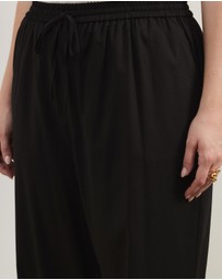 Atmos&Here Curvy - Zosia Cotton Linen Flared Pants