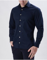 3 Wise Men - 3 Wise Men Sisa Navy Blue Shirt
