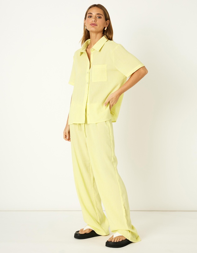 Dazie - Summer Plans Linen Blend Wide Leg Pants