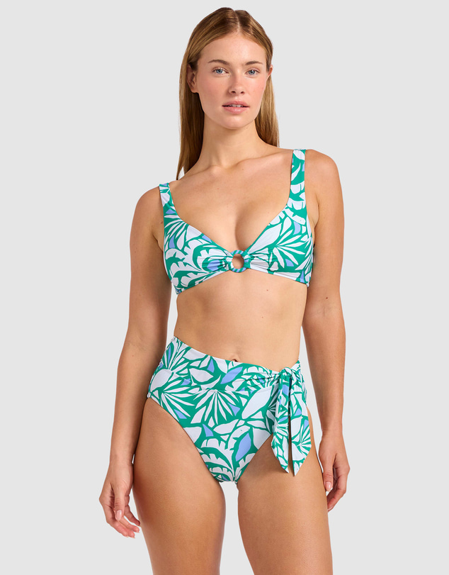 Seafolly - Retro Reef Ring Front Tank Bikini Top