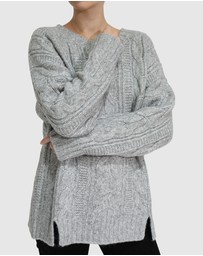 Belle & Bloom - Perfect Me Oversized Crew Sweater