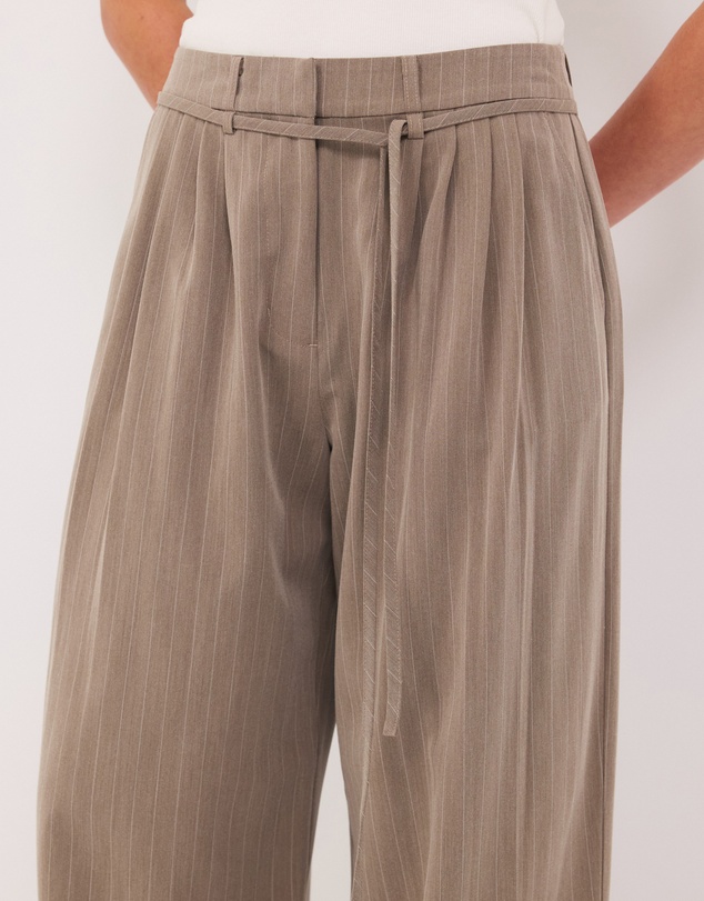 Calli - Rhode Pinstripe Wide Leg Pants