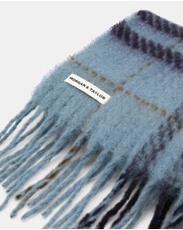 Morgan & Taylor - Hallie Scarf in Blue & Brown Check