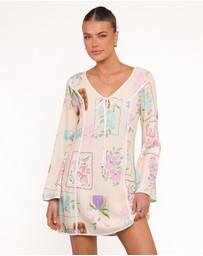Petal & Pup - Narelle Mini Dress - Lilac Floral