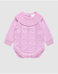 Fleur Harris - 'Days of Enchantment' Heart Romper in Lilac