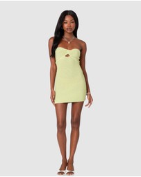 EDIKTED - Sammie Twist Front Knit Mini Dress