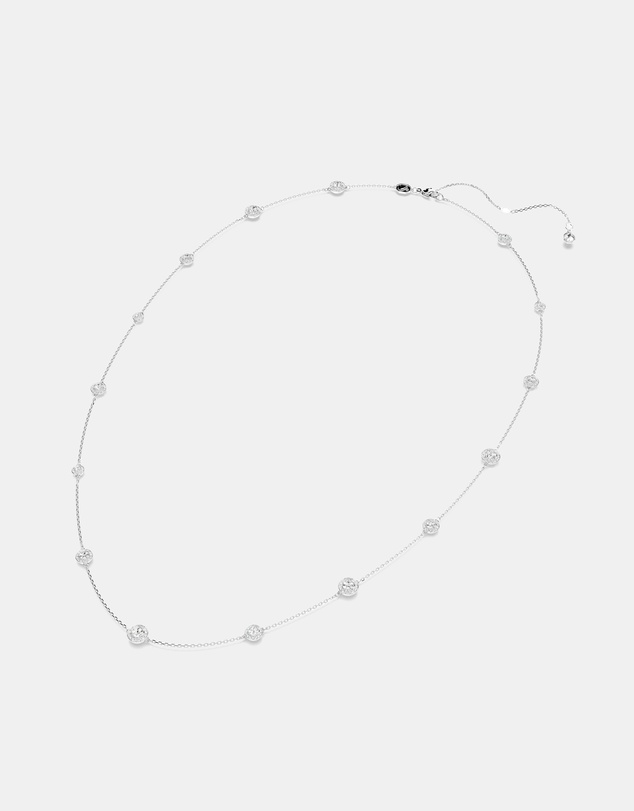 Swarovski - Una Angelic Strandage, Round Cut, White, Rhodium-Plated