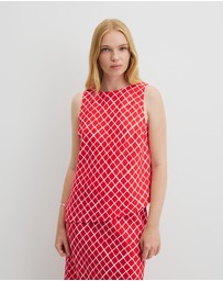 Country Road - Print Asymmetric Tank