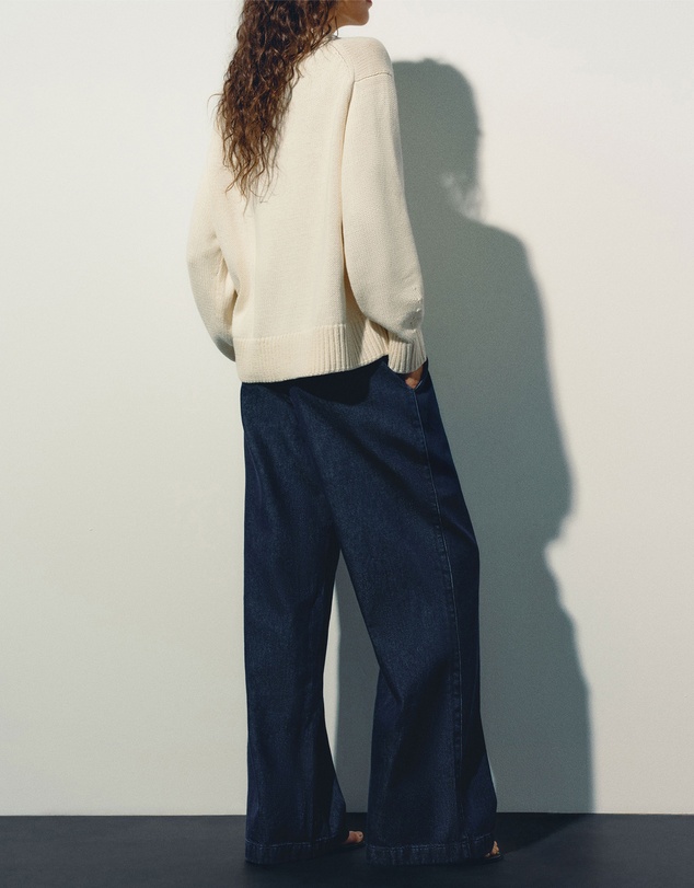 Reformation - Cove Cotton Oversized Crew Jumper