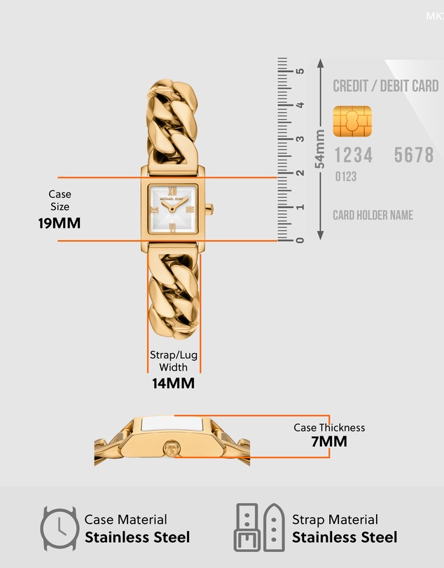 Michael Kors - Georgie Gold Tone Analogue Watch