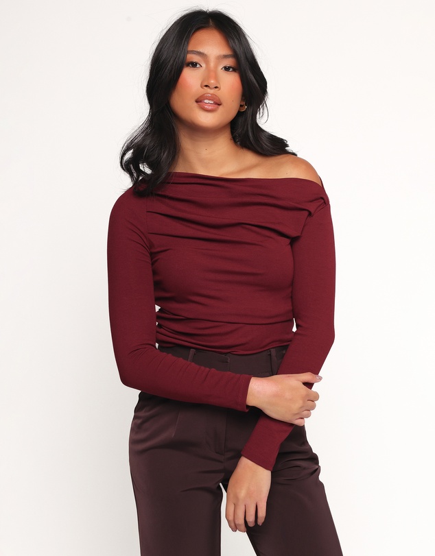 Petal & Pup - Cer Knit Top - Cherry Chocolate