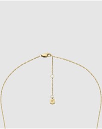 Fossil - JEWELERY Classic Mother-of-Pearl Gold-Tone Pendant Necklace