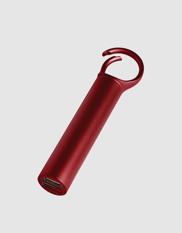 Lexon - Lexon Nomaday 3000 Mah Power Bank With Clip - Red