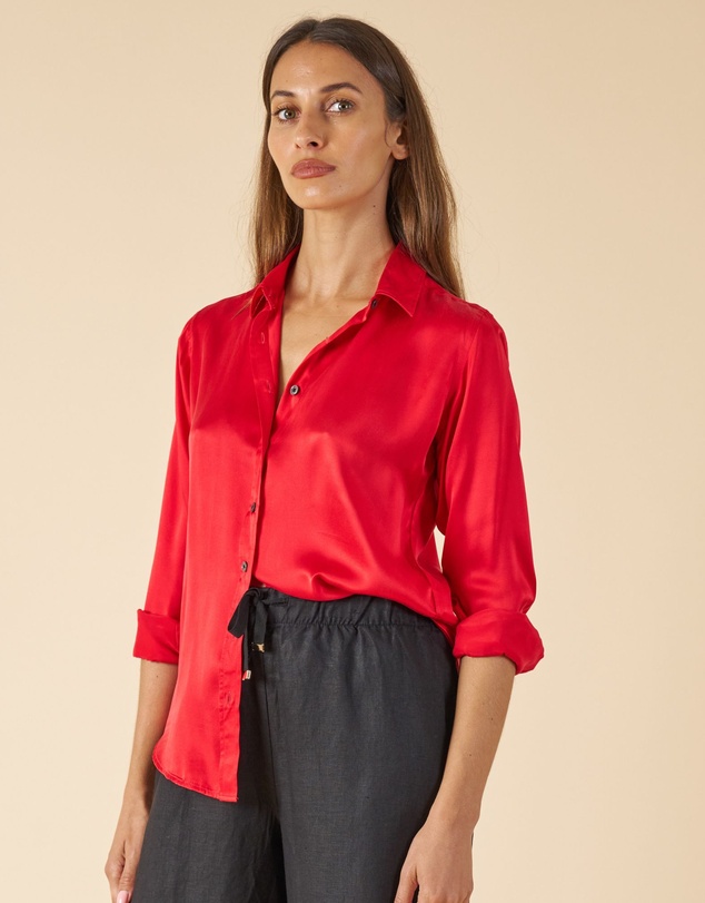 CAMIXA - Satin Silk Shirt
