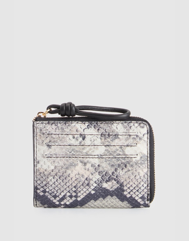Evity - Iris Snake Print Leather Wallet