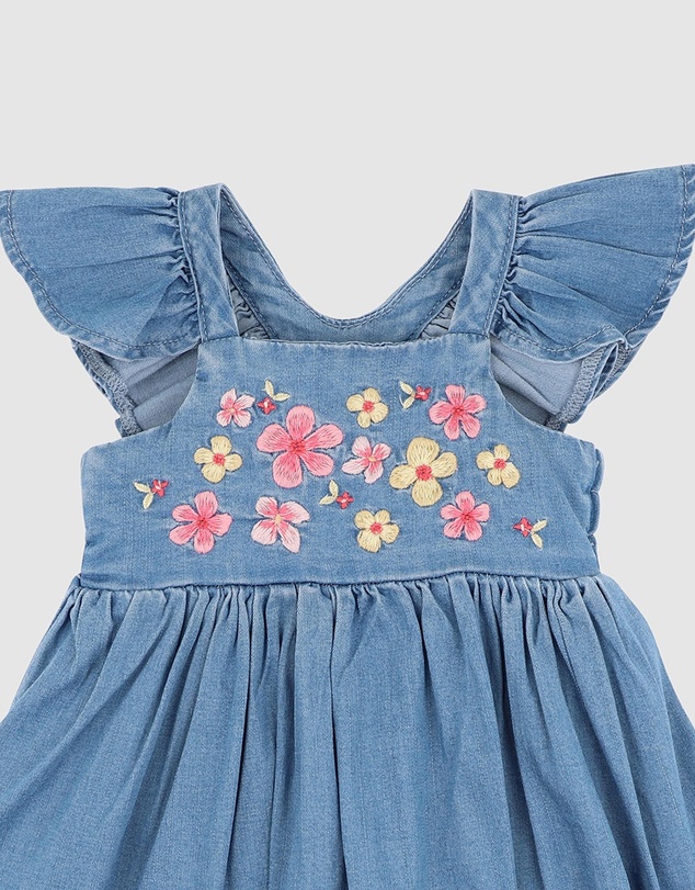 Fox & Finch - Grow Wild Embroidered Dress - Babies