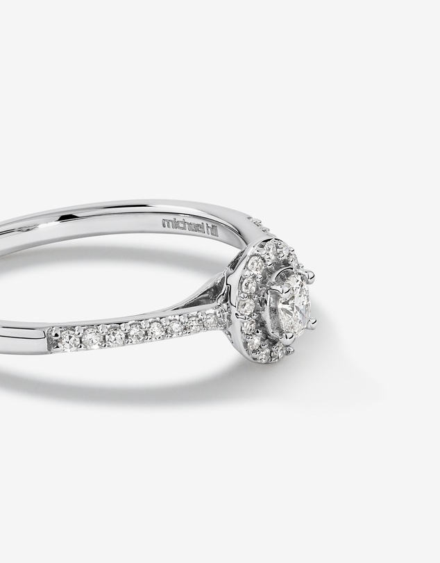 Michael Hill - Engagement Ring with .20TW of Diamonds in 10k White Gold
