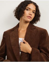 Atmos&Here - Annabel Oversized Corduroy Blazer