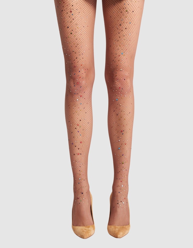 High Heel Jungle - Glitter Fishnet Tights