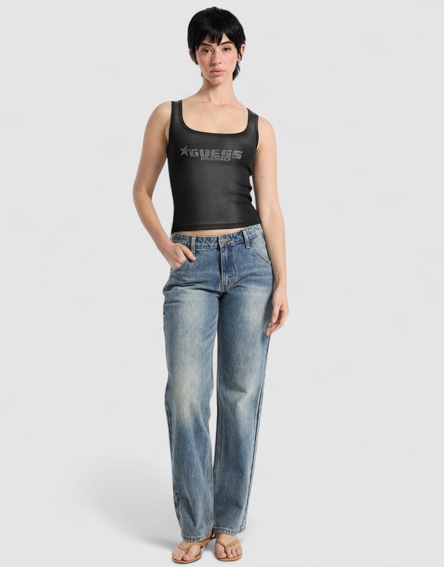 GUESS Originals - GUESS Originals Rhinestone Tank Top