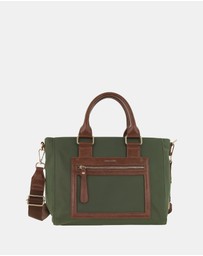 Pierre Cardin - Pierre Cardin RFID Lightweight Nylon Mini Tote with Crossbody