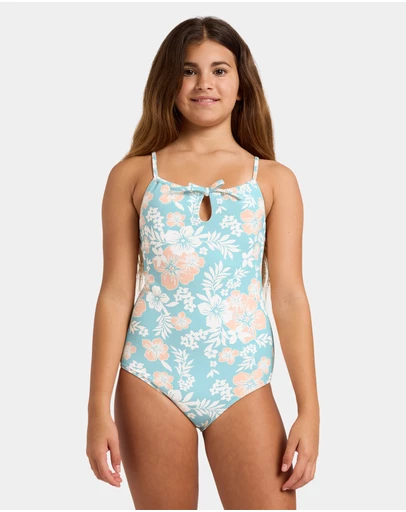 Billabong Kids - Girls 6 to 16 Hibiscus Haze One Piece Swimsuit