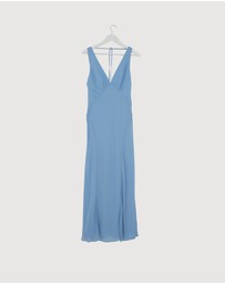 Revibe - Repaired Shona Joy Korine Plunged Maxi Dress - AU 8