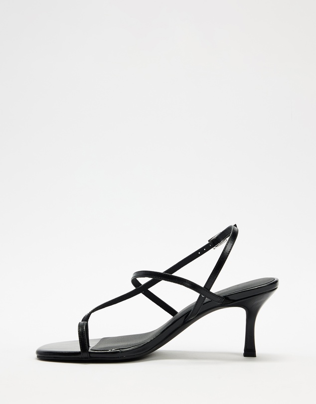 AERE - Alina Leather Strap Heels