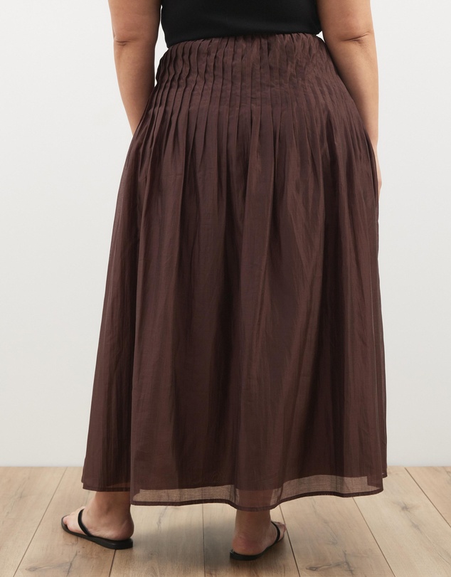 Atmos&Here Curvy - Frankie Pleated Maxi Skirt