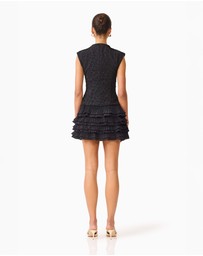 Elliatt - Alexandra Tiered Mini Dress in Black