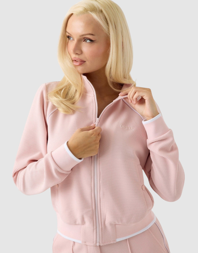 GUESS - Sarah Pique Full Zip Active Jacket