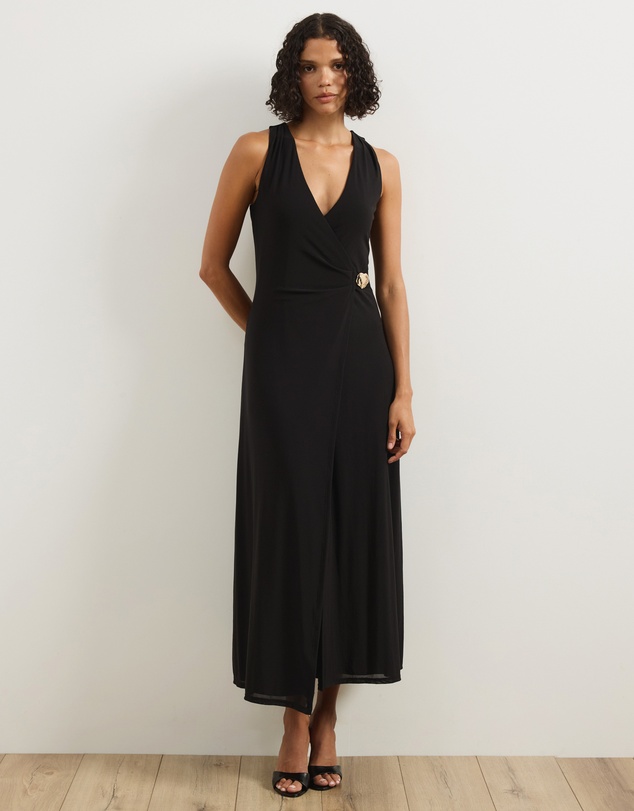Atmos&Here - Ginni Wrap Mesh Midi Dress