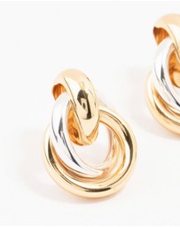 Lovisa - Mixed Metals Vintage Stud Earrings