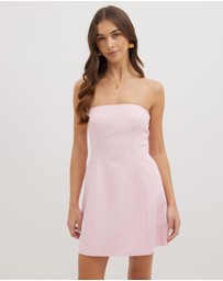 Dazie - Chasing Sunshine Strapless Mini Dress