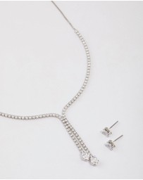 Lovisa - Silver Cup Chain Y-Neck Jewellery Set