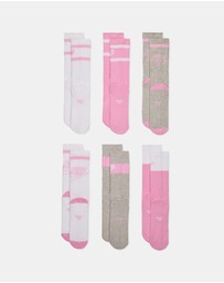 Nike - 6-Pack Cushioned Crew Socks - Teens